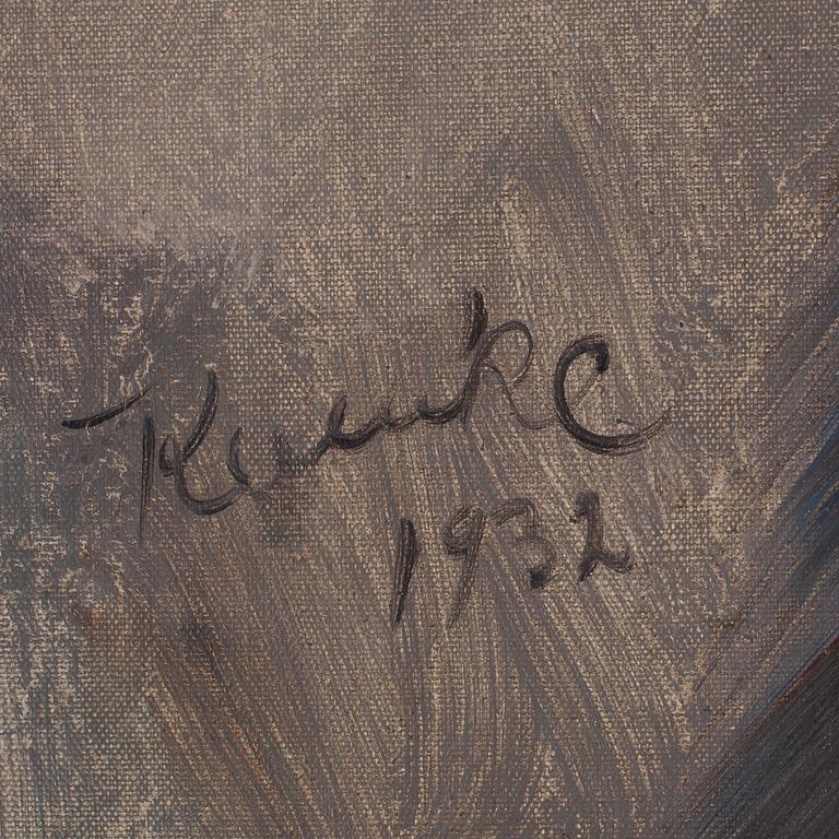 IVAR KAMKE, olja på duk. Sign o dat 1932.
