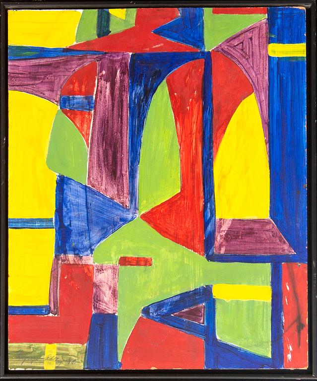 Einar Lynge-Ahlberg, oil on panel singed and dated 48.