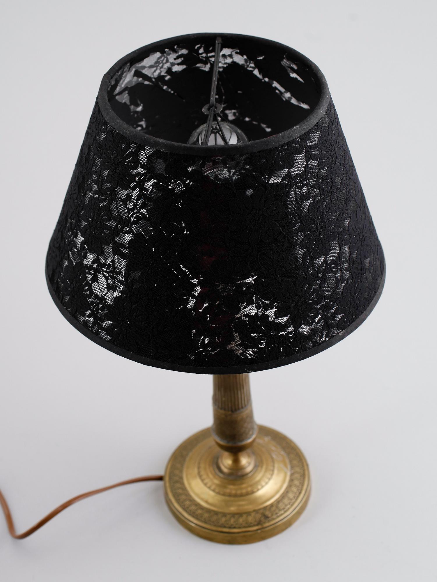 BORDSLAMPA, empirestil, 1800-talets andra hälft.