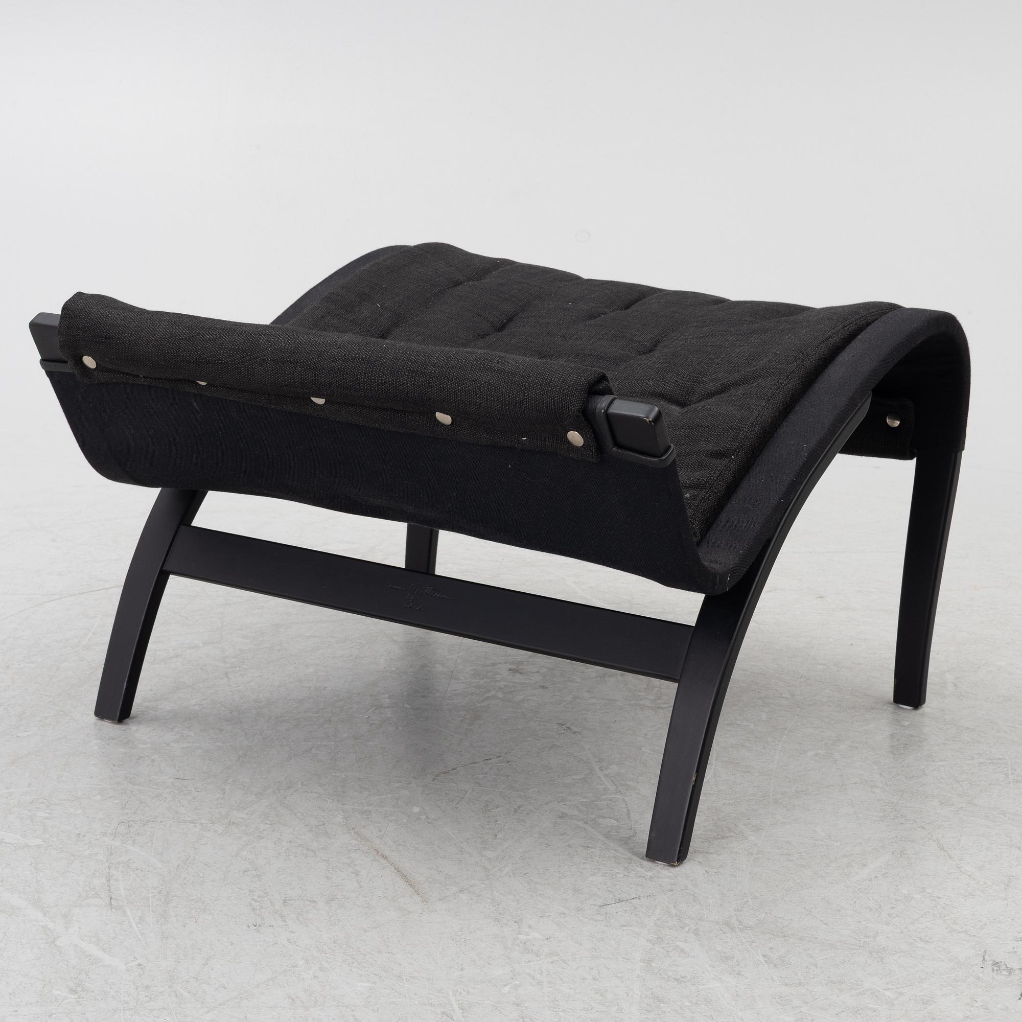 Bruno Mathsson, Armchair with footstool, 'Pernilla', Dux.