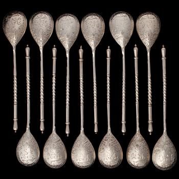 TESKEDAR, silver, Moskva, Ryssland 1894. Vikt 153,7 g.