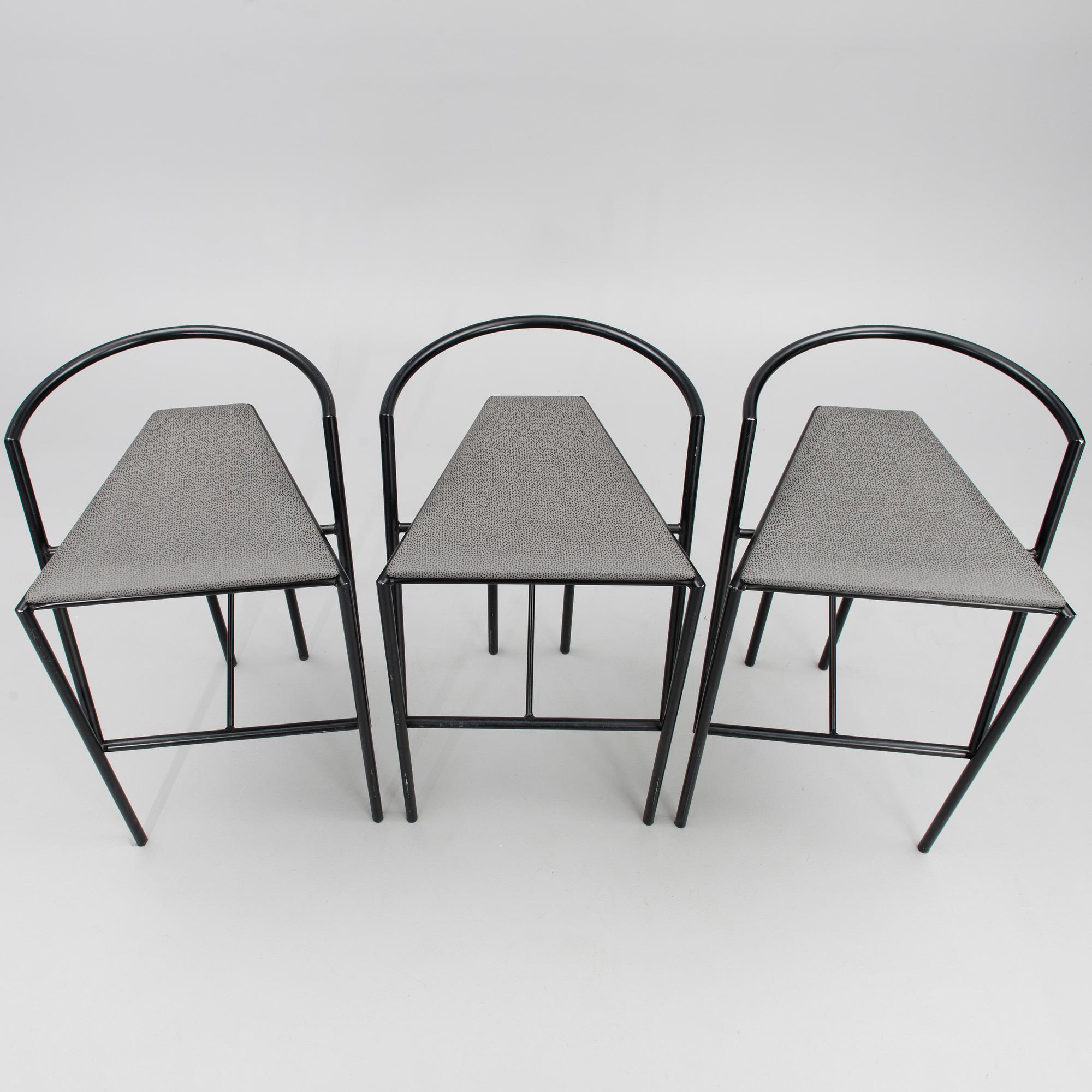 JOUKO JÄRVISALO, barstolar, 3 st, "Soda", Inno Interior. 1988.