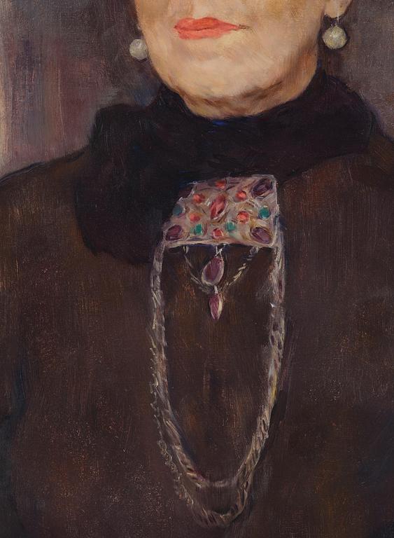 Lotte Laserstein, Lady in black dress.