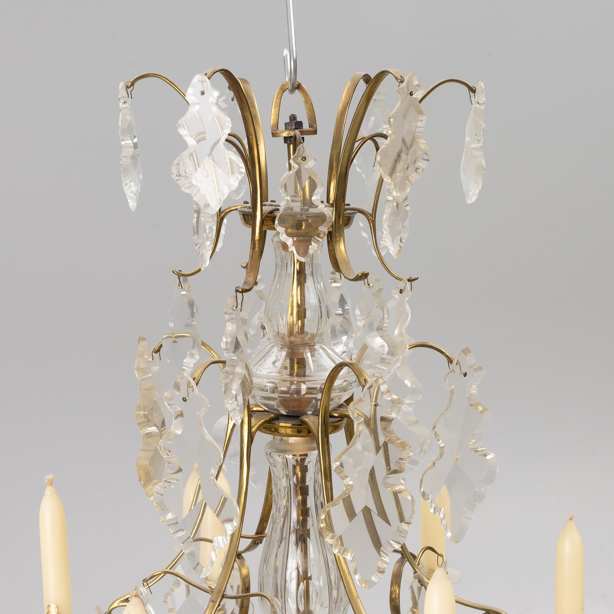 A Baroque style chandelier, first half of the 20th Century.
