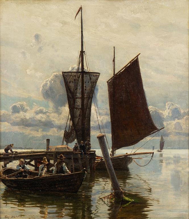 Christian Mölsted, Vid bryggan, Vordingborg Fjord.