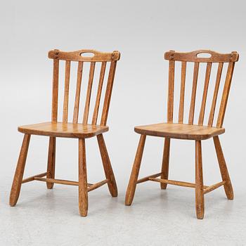 Chairs, a pair, "Hytte", Nordiska Kompaniet, 1940s.