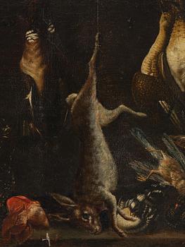 Jacopo da Empoli, hans efterföljd, Skafferi med fåglar, hare och fisk.