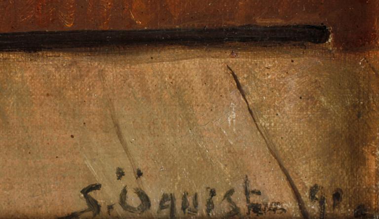 SIMON ÖQVIST, olja på duk. Sign och dat -90.