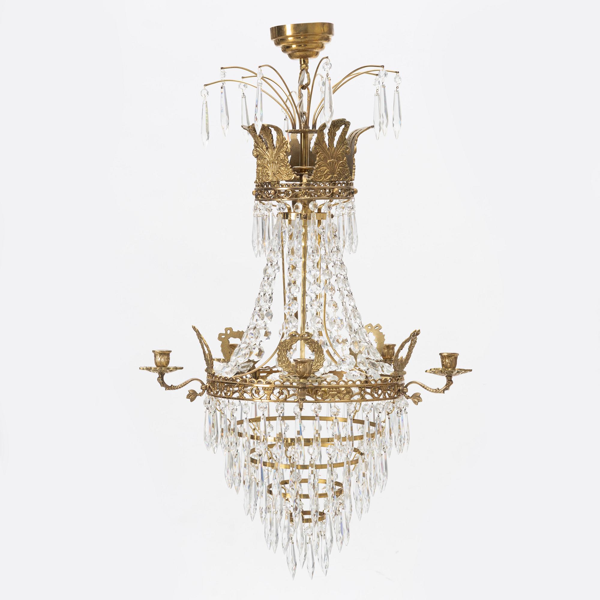 A 20th century chandelier.