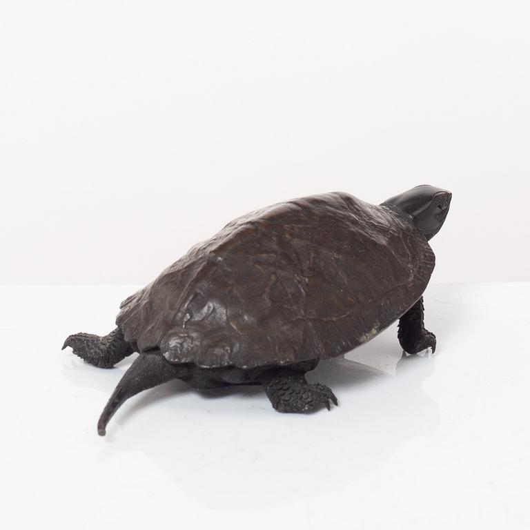 Okimono, figurin, brons, Japan, Meiji (1868-1912).