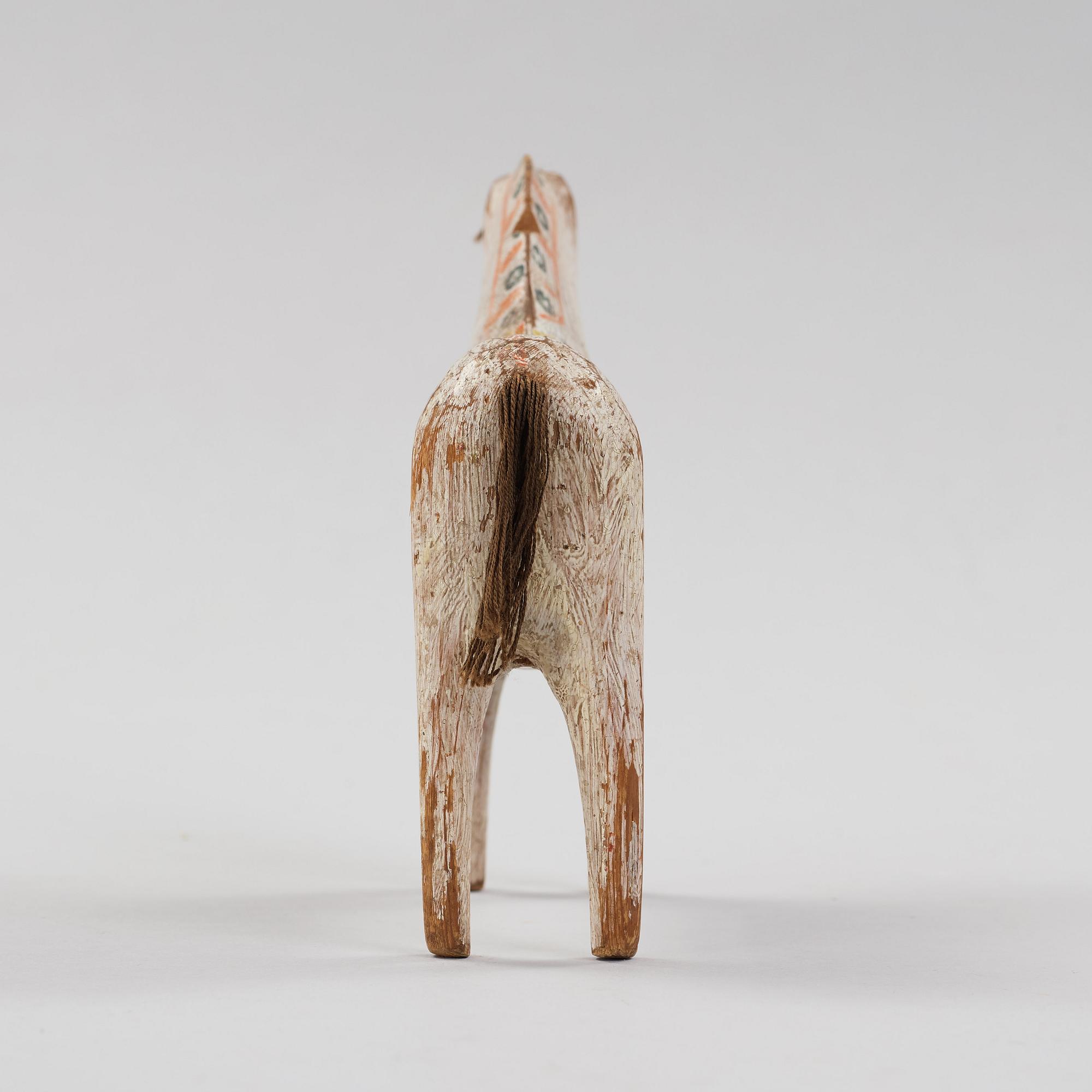 A painted swedish Dala horse Älvkarhed, Alfta, Hälsingland, 19th century.