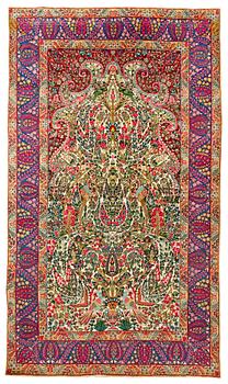 SEMIANTIK KIRMAN LAVER. 238,5 x 139 cm.