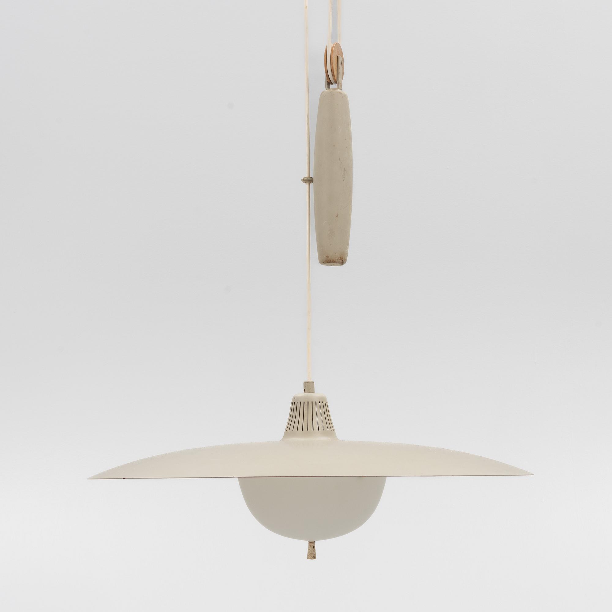 Alf Svensson, a model 'T-6H' ceiling lamp, Bergboms, mid 20th Century.
