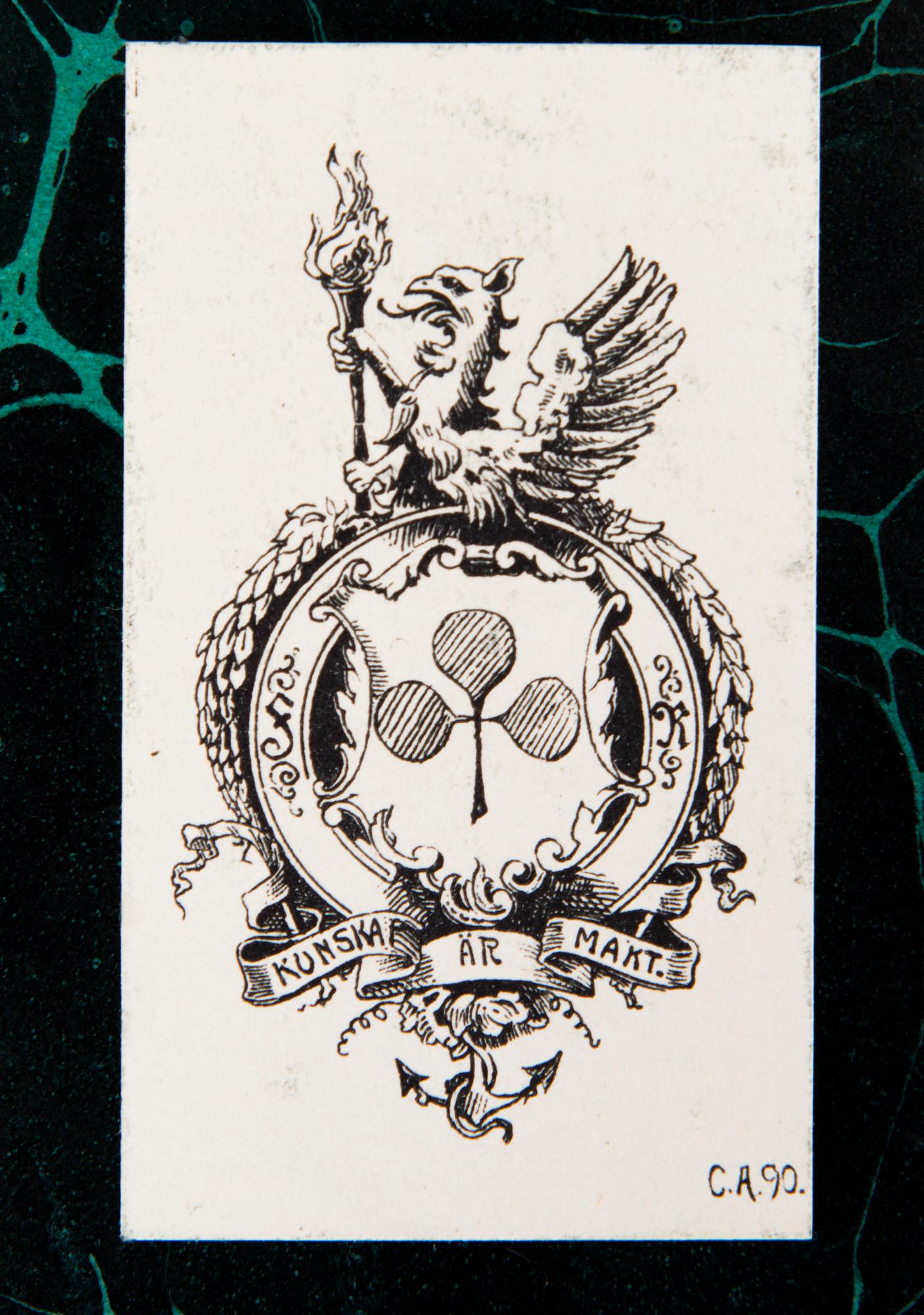 THREE BOOKS, Svenska Adelns Ättartavlor 1897 och "Huvudbaner och anvapen under stormaktstiden", 1999.