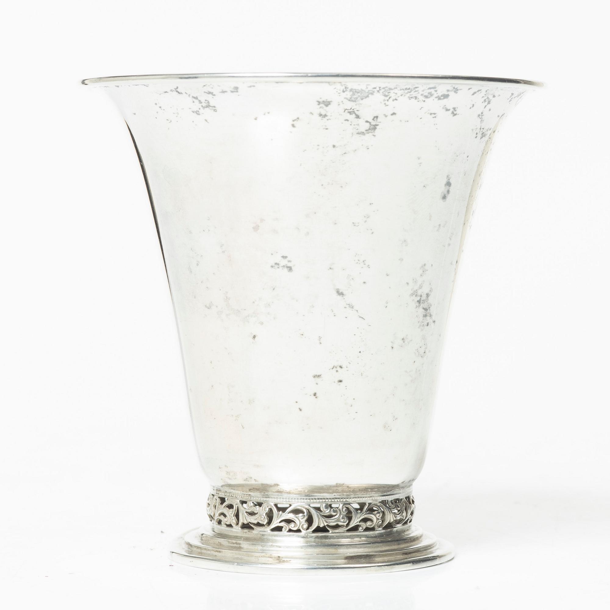 K Anderson, bägare, silver, Stockholm 1931.