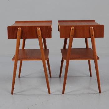 SÄNGBORD, ett par, 1950/60-tal.