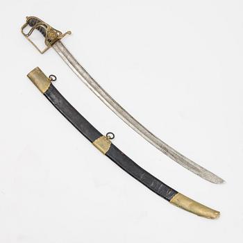 Sabel, svensk, för officer, omkring 1780.