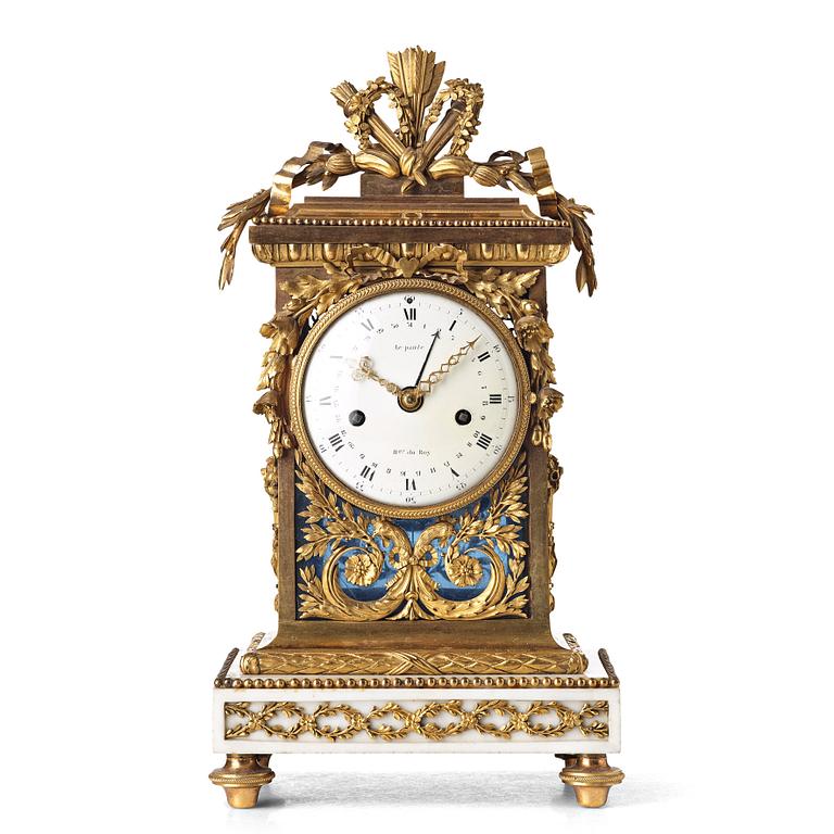 A Louis XVI late 18th century mantel clock by Le Paute.