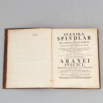 Svenska spindlar, 1757.