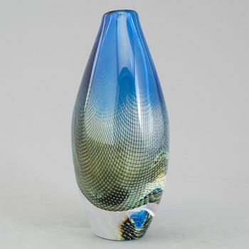 An Orrefors "Kraka" glass vase by Sven Palmqvist signed and numbered 349.