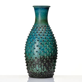 Sven Wejsfelt, a stoneware floor vase, Gustavsberg studio, Sweden 1963.