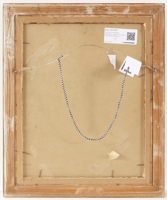 HILDING LINNQVIST, paper panel, signed Linnqvist and dated 1917.