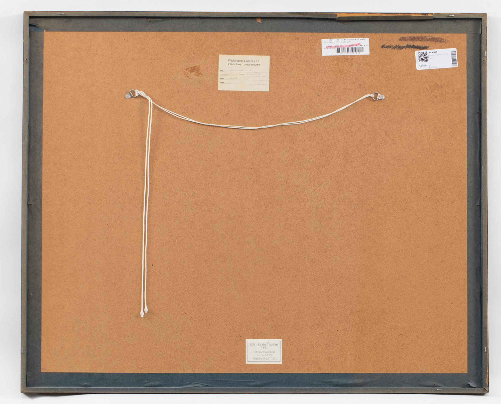 Jim Dine, "FIVE SHELLS", 1982.