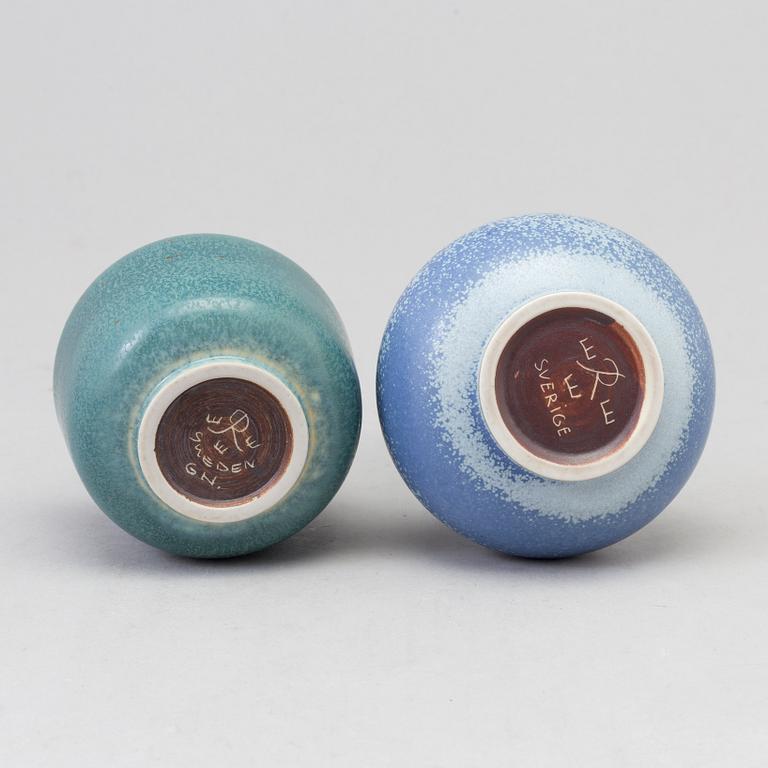 GUNNAR NYLUND, two stoneware vases from Rörstrand.