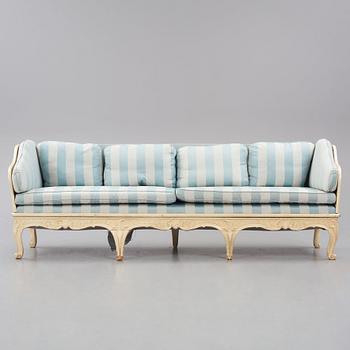 Soffa, Sverige, 1700-talets senare del, Rokoko.