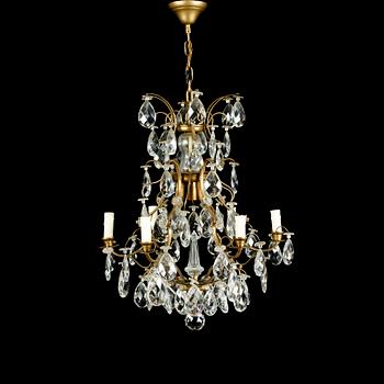 LJUSKRONA, barockstil, 1900-talets första hälft. Höjd ca 65 cm.