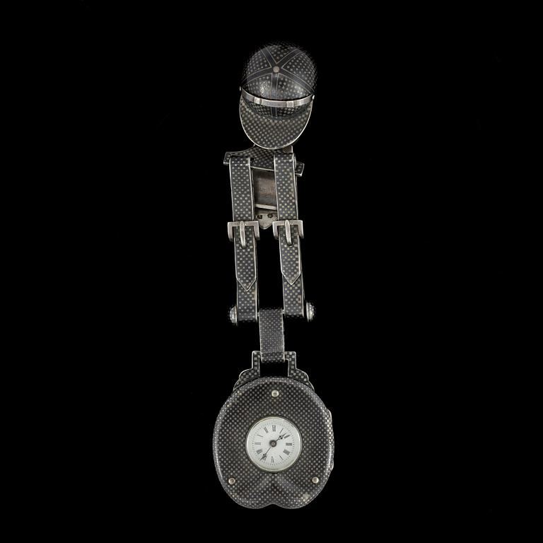 SMYCKEUR / CHATELAINE, silver, niello, Wien, Österrike-Ungern, 1800-talets slut.