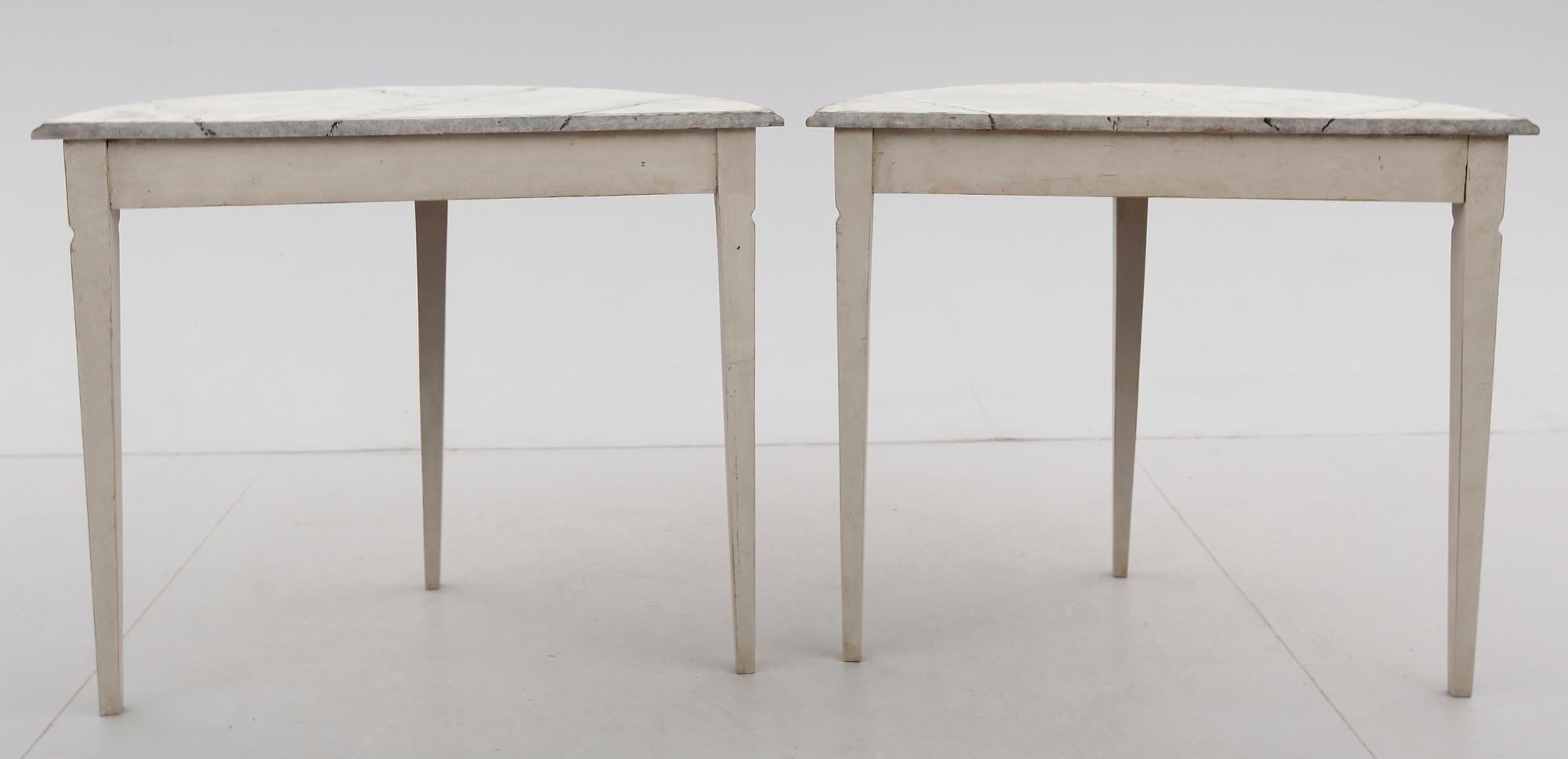 VÄGGBORD, 1 par, 1800-tal.