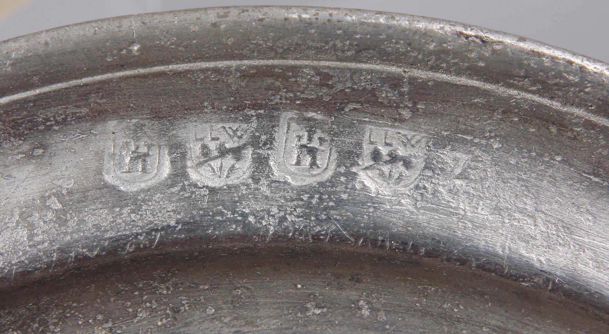 TALLRIKAR, 7 st, tenn, Sverige, 1800-tal.