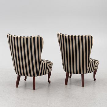 Armchairs, a pair, first half of the 20th century.