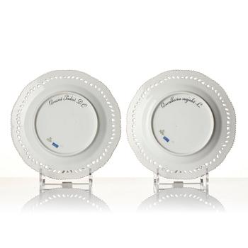 A Royal Copenhagen 'Flora Danica' service for two, Denmark, 20th century. (12 pieces).