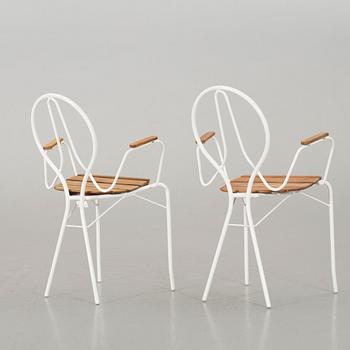 TWO TORSTEN AHLSÉN GÄRSNÄS GARDEN CHAIRS.