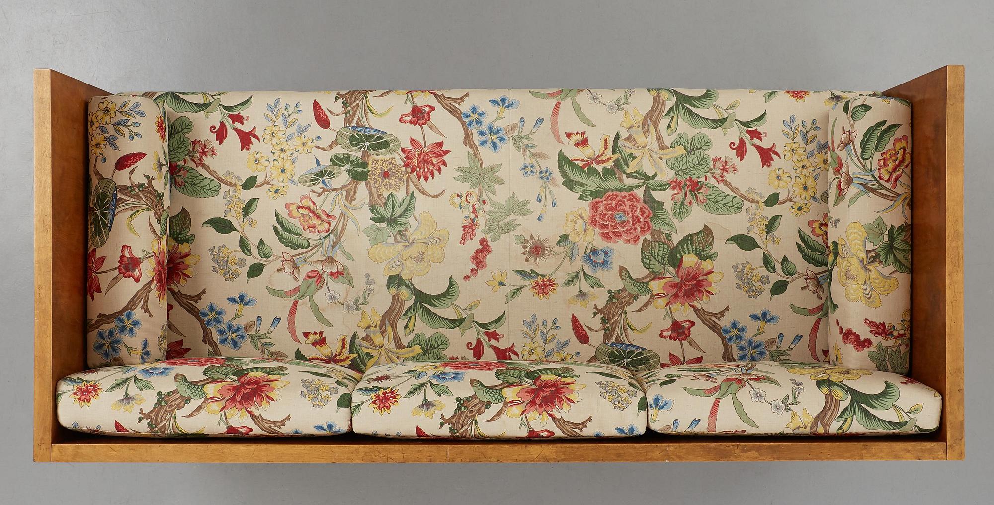 Osvald Almqvist, soffa, Svenska Möbelfabrikerna, Bodafors, för Stockholmsutställningen 1930.