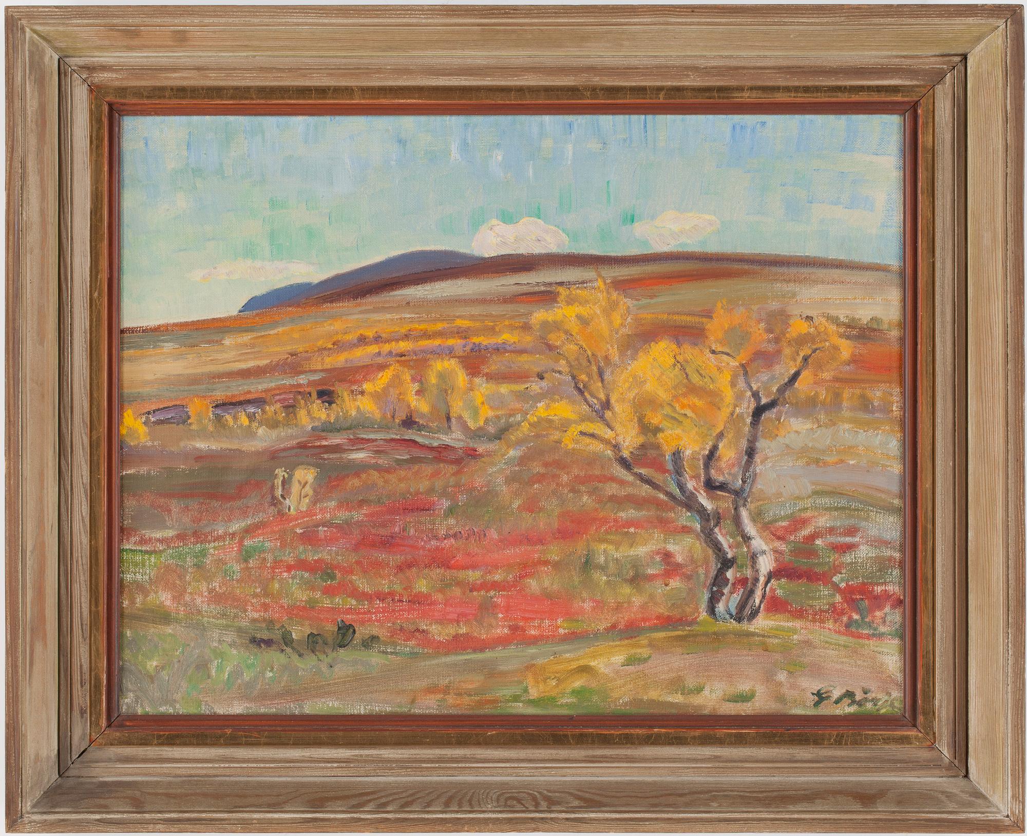 GIDEON BÖRJE, olja på duk, signerad.