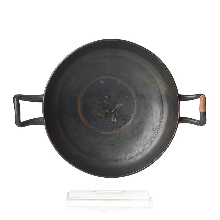 An Attic teracotta Kylix, Greece,  possibly 5th-3rd Century B.C.