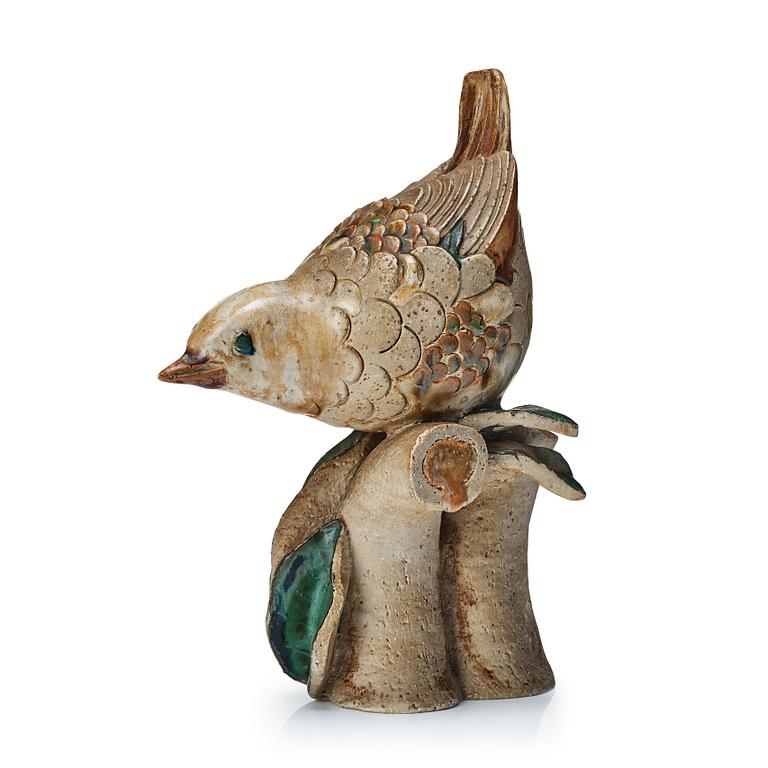 Tyra Lundgren, a stoneware sculpture of a bird, Sèvres, France 1934-39.