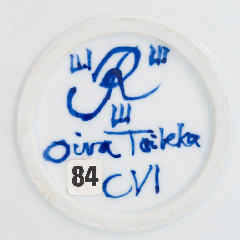 Oiva Toikka, uniikki, veistos, posliinia, signeerattu Oiva Toikka Rörstrand CVI. 1994-1995.