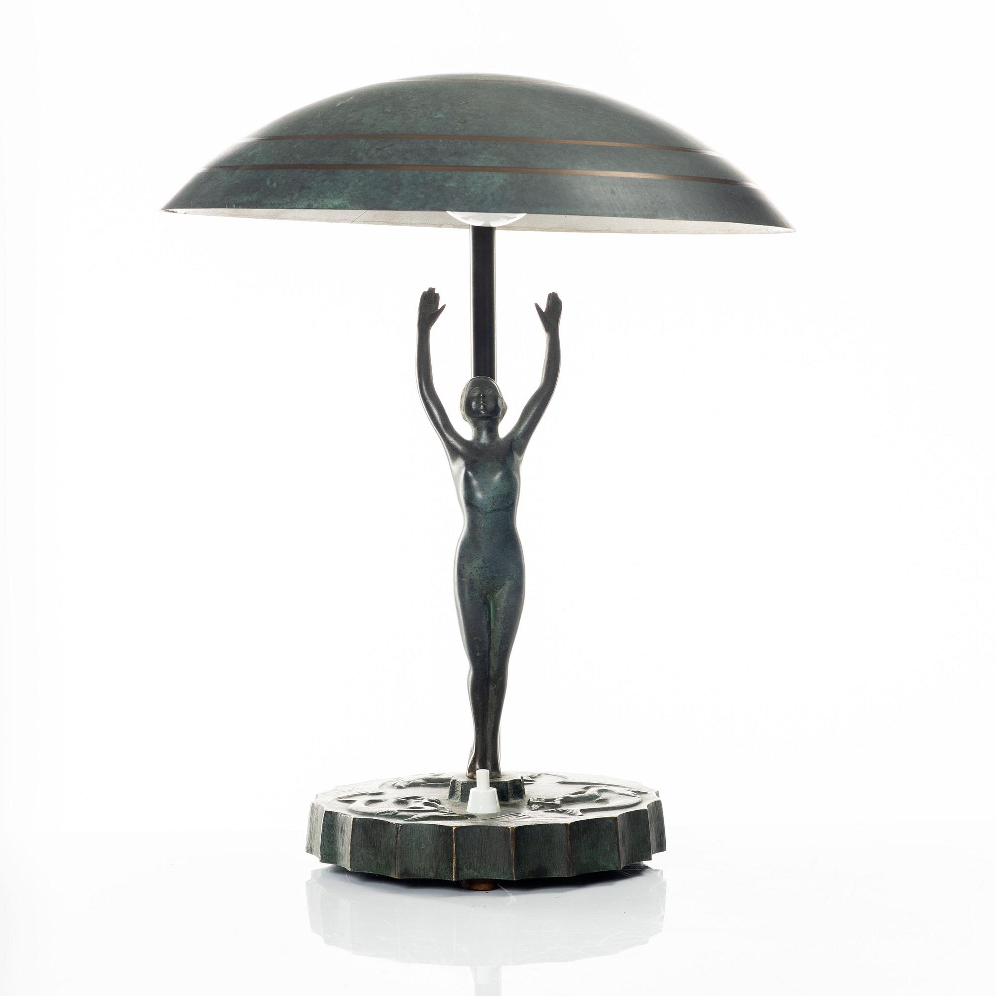 Bordslampa, art deco, 1920/30-tal.