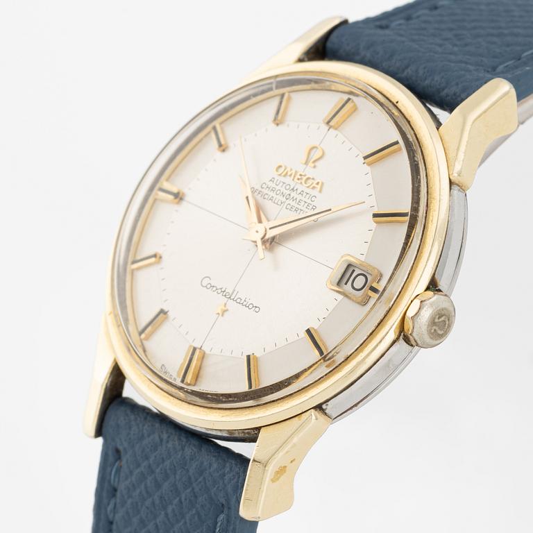 Omega, Constellation, Chronometer, "Pie-Pan", armbandsur, 34 mm.