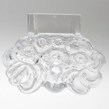 a glass vas by Lars Hellsten for Skruf.