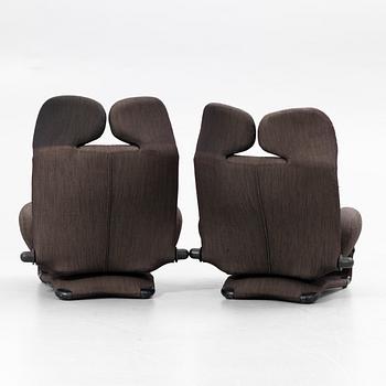 Toshiyuki Kita, Lounge chairs, a pair, “Wink”, Cassina, 1980s,