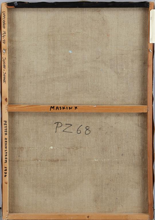 PETTER ZENNSTRÖM, olja på duk, sing a tergo,