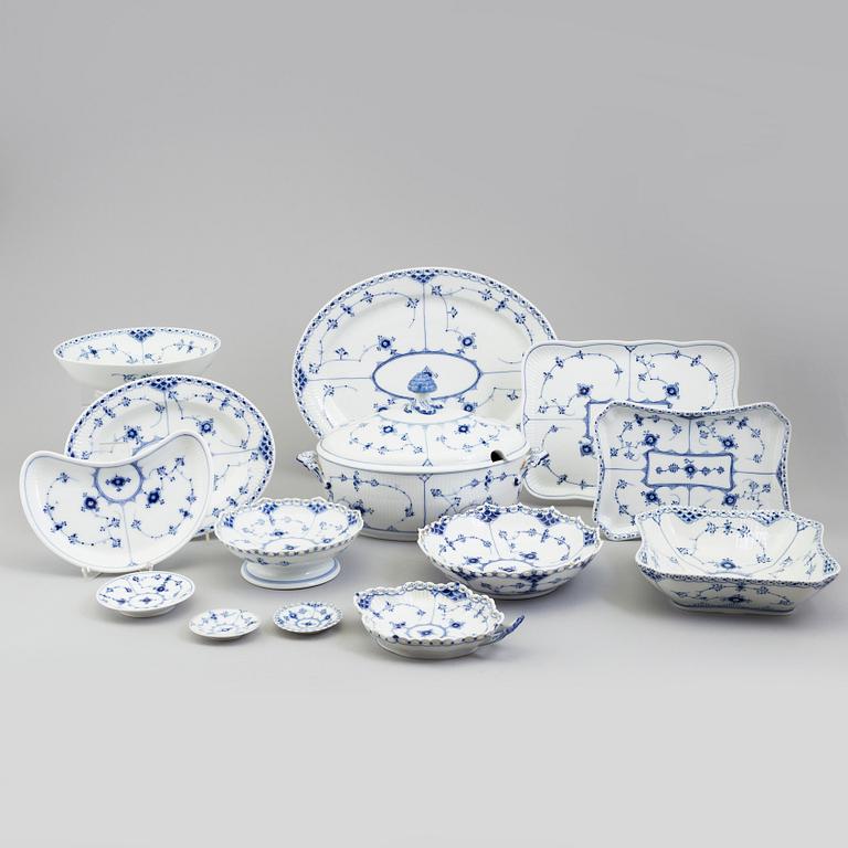 A 144 piece porcelain service 'Musselmalet', Royal Copenhagen, Denmark.