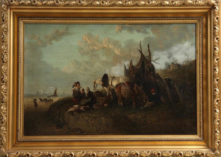 OKÄND KONSTNÄR, olja på duk, 1800-tal.