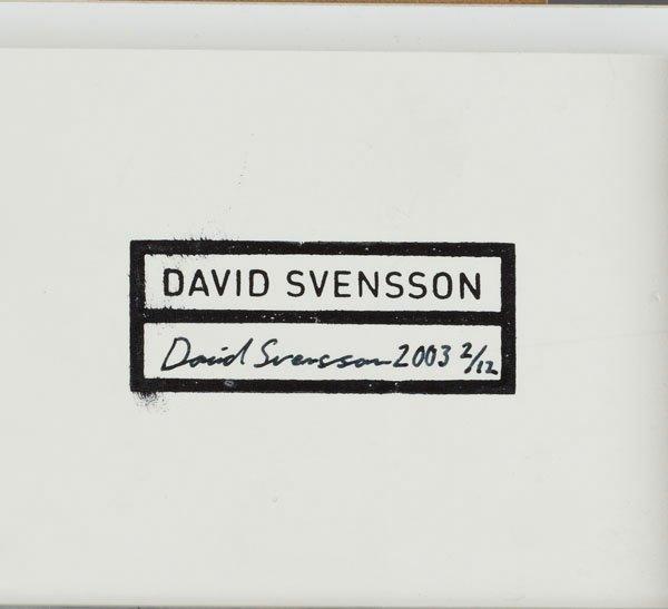 David Svensson, "Funderingar i det gröna", 2003.