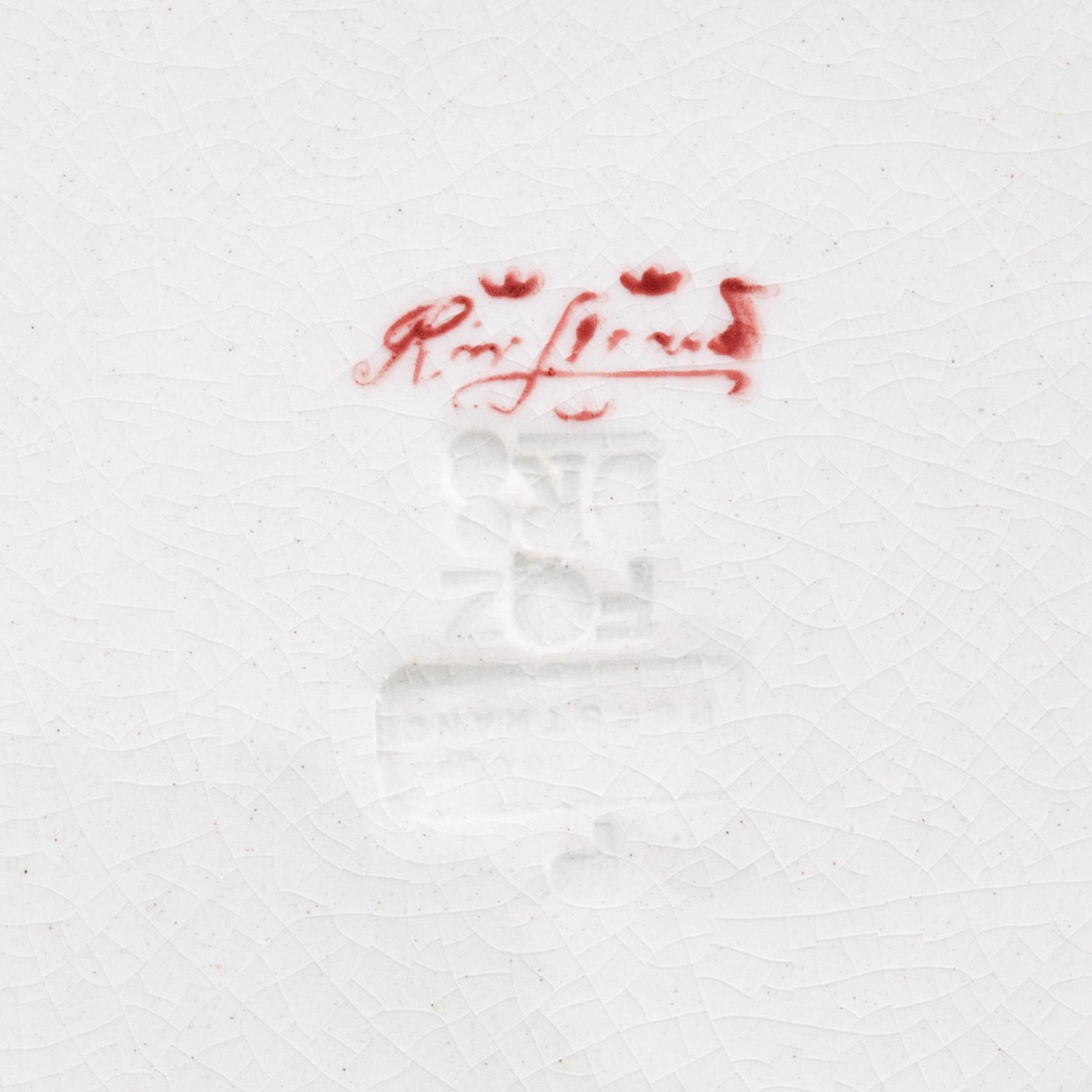 KRÄFTSERVIS, 7 delar, flintgods, Alf Wallander, Rörstrand.